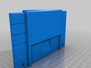super nintendo cartuccia ntsc giochi snes 3d print model - Mito3D