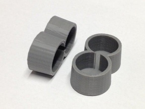 double table leg cap replacement parts 3d print model - Mito3D