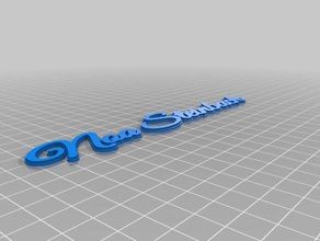 noa great vibes font 2 keychains customized 3d print model - Mito3D