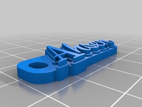 la peste equina llaveros personalizado 3d print model - Mito3D