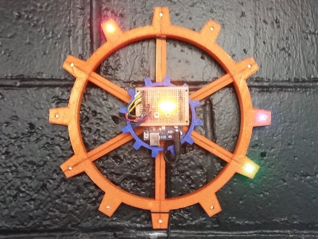 rvb arduino horloge décor 3D print model - Mito3D