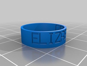 elizabeth hatzopoulou les anneaux personnalisé 3d print model - Mito3D