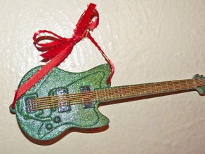 electric guitar holiday ornament other 3d print model - Mito3D