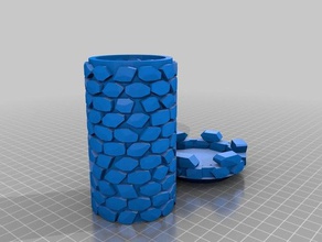 my customized turret 20 buildings structures 3d print model - Mito3D