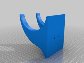 ghd secador de pelo titular cuarto baño soporte la funda colgador pared 3d print model - Mito3D