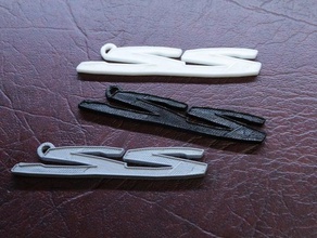 holden ss emblema keytag médio-res chaveiros comodoro chaveiro logo 3d print model - Mito3D