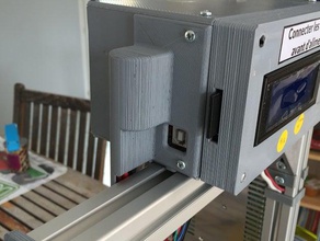 escalar electrónica lado de la caja conectores tapa 3d impresora accesorios los sistemas modulares carcasa xl 3d print model - Mito3D