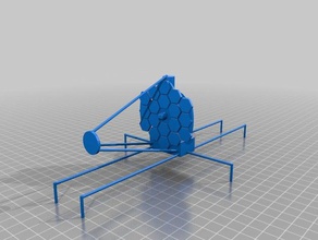 james webb space telescope la fisica astronomia 3d print model - Mito3D
