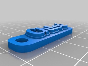 chlo&eacute Anahtarlık özelleştirilmiş 3d print model - Mito3D