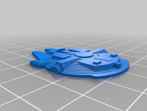 millennium falcon keychain fixed other makeprintable 3d print model - Mito3D