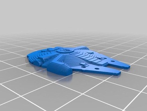 il millennium falcon portachiavi fisso altri makeprintable 3d print model - Mito3D