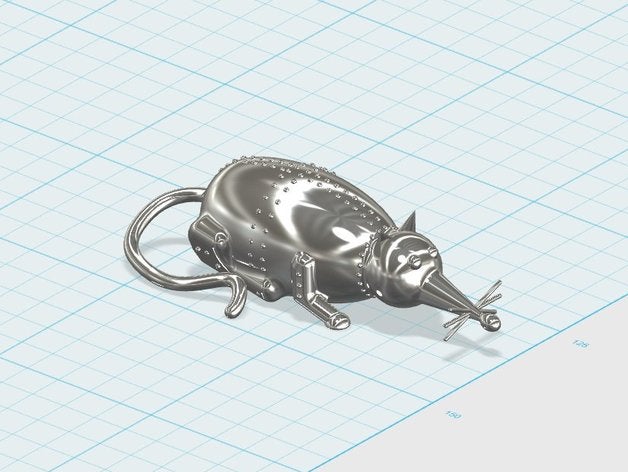 de acero inoxidable la rata modelos 3D print model - Mito3D