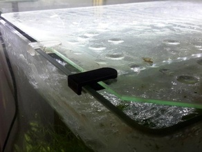 aqua fishtank clip de vidrio partes 3d print model - Mito3D