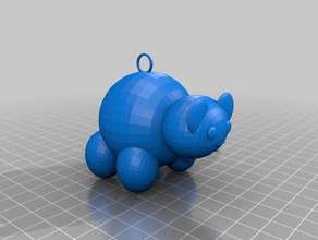 3d panda modelkeychain stampa 3d print model - Mito3D