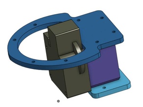 rostock max flyingstruder mount e3ds titan extruder printer extruders 3d print model - Mito3D