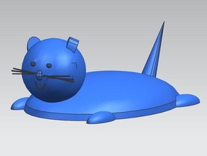 kitty bunny animali felice 3d print model - Mito3D