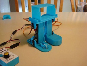 4 servo passi di base del robot controllati robotica 3d print model - Mito3D