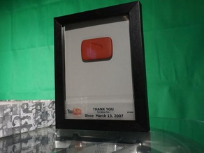 youtube play button scans replicas award plaque prize 3d print model - Mito3D