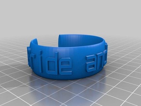 bride groom2 bracelets customized 3d print model - Mito3D