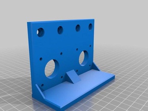markabot-horizontal upper rail bowden mount dual cyclops mk1a 3d printing 3d print model - Mito3D