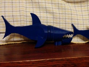 devilfish mechanical toys poseidon shark sharkz 3d print model - Mito3D