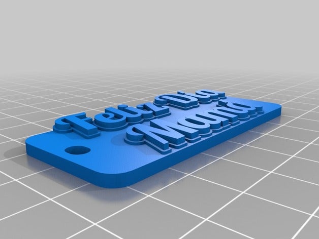 feliz d&iacutea mam&aacute llaveros personalizado 3D print model - Mito3D