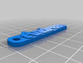 andreas grey 1 keychains customized 3d print model - Mito3D