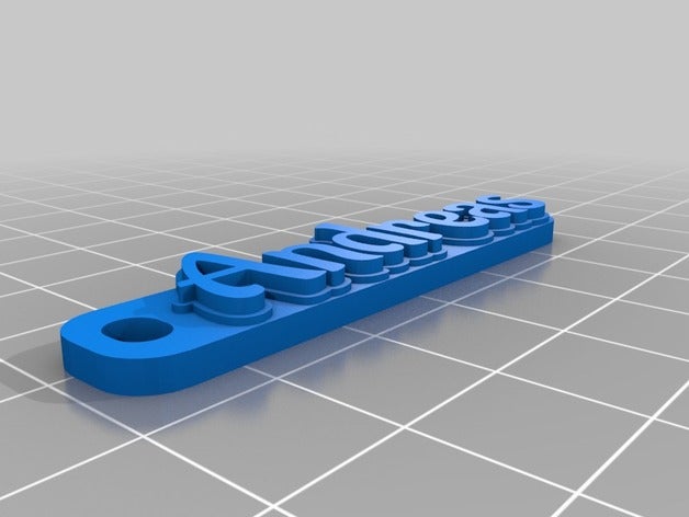 andreas monochrome 1 keychains customized 3D print model - Mito3D