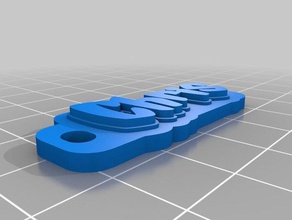 chris portachiavi i personalizzato 3d print model - Mito3D
