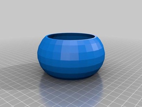 jos parametric spheroid pot outdoor garden customized 3d print model - Mito3D