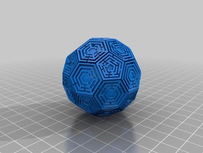 mi personalizados laberinto de fútbol poliedro los juguetes juegos 3d print model - Mito3D