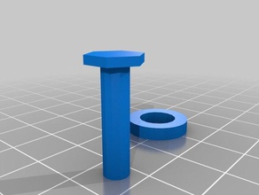 bolt washer diy 3d print model - Mito3D