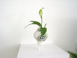 mini plant space rocket pot decor decoration flower garden planter planting plants pots 3d print model - Mito3D