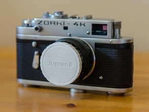 jupiter-8 tapa de la lente partes lenscap 3d print model - Mito3D
