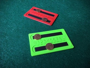 los puntos de victoria contador ir tamaño tarjeta crédito juguete juego accesorios mesa 3d print model - Mito3D