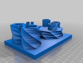 my customized polygon pen holder organization 3d print model - Mito3D