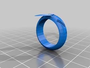 ponta de seta anel protótipo jóias jewlery anéis 3d print model - Mito3D