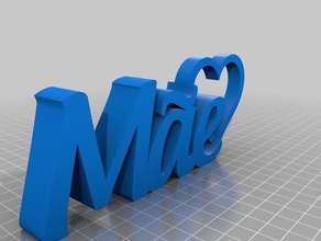 mother heart 3d print model - Mito3D
