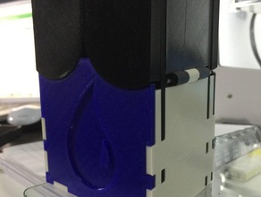 magic gathering hinged deck box resize remix gadgets holder 3d print model - Mito3D