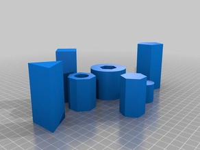 my customized polygon columns engineering 3d print model - Mito3D