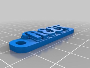 7 phoenix reet Schlüsselanhänger angepasst 3d print model - Mito3D