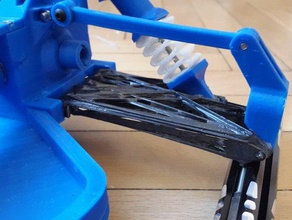 squelette carboné ouvrir rc arrière du wishbone le bricolage la fibre de carbone renforcée en openrc fort 3d print model - Mito3D