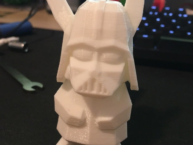 darkatchu low-poly 3d la stampa darth vader lowpoly low poly pikachu 3D print model - Mito3D