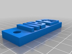 nb Anahtarlık 3d baskı 3d print model - Mito3D