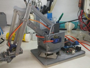 mearm 04 printable re-organized improved robotics me arm open source robotic 3d print model - Mito3D