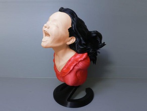 joyful yell separate shells sculptures female girl meshmixer separation woman 3d print model - Mito3D