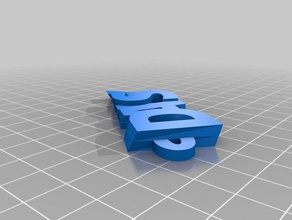 daisy als Schlüsselanhänger angepasst 3d print model - Mito3D