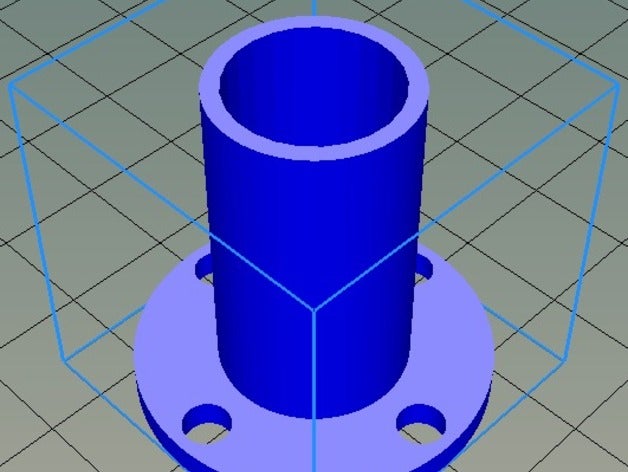 base de palo 12mm 3d impresión 3D print model - Mito3D