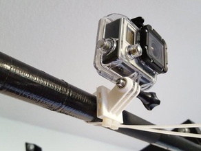 gopro universal-Kabelbinder montieren Kamera 3d print model - Mito3D