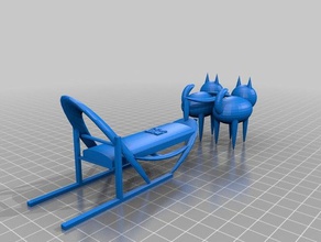 westleys azul cães de trenó 3d impressão 3d print model - Mito3D